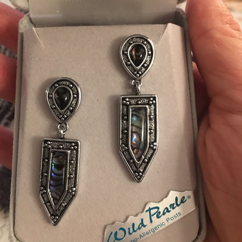 Abalone & fire agate Wild Pearle earrings